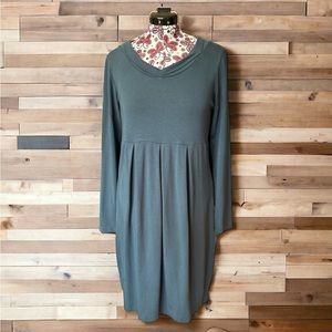 Dolcezza Long Sleeve Ribbed Midi Dress